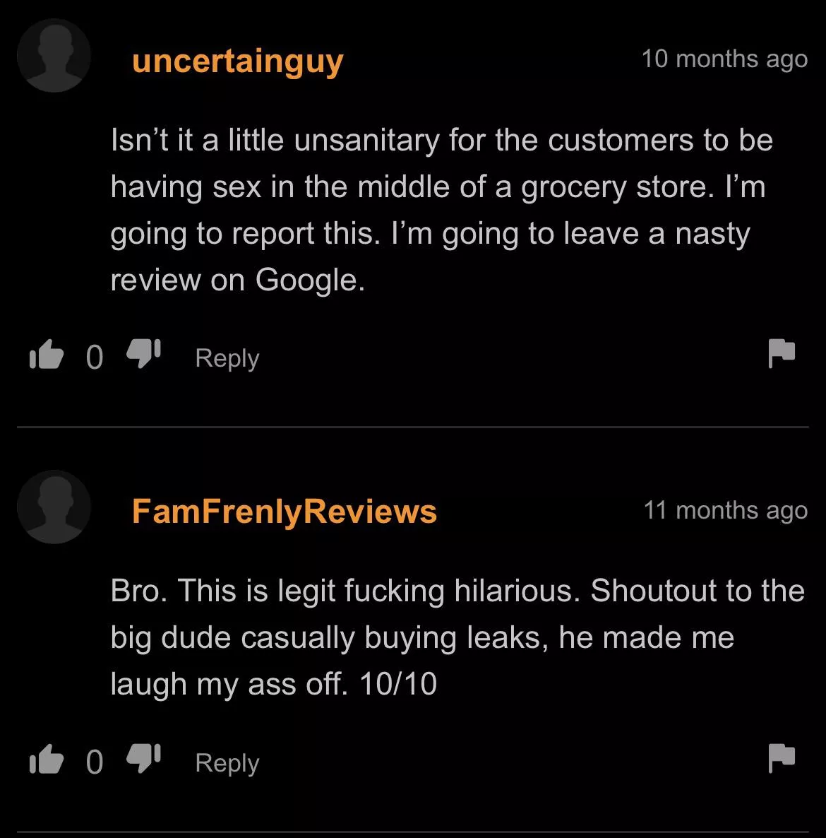 What did they do to the food after the scene tho