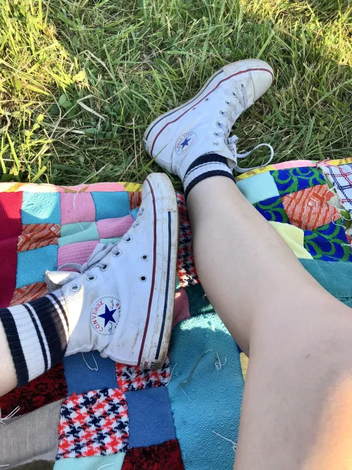 A close up of this white pair - they’re way dirtier now!