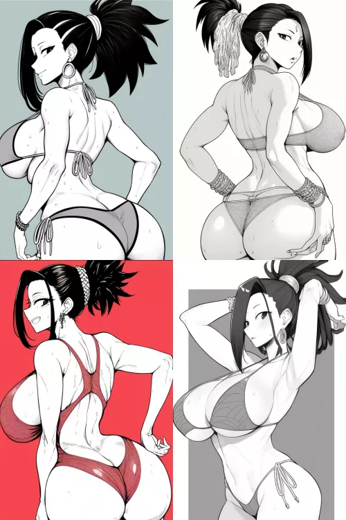 AI Generated Tiddies MHA Momo Yaoyorozu (using Midjourney)