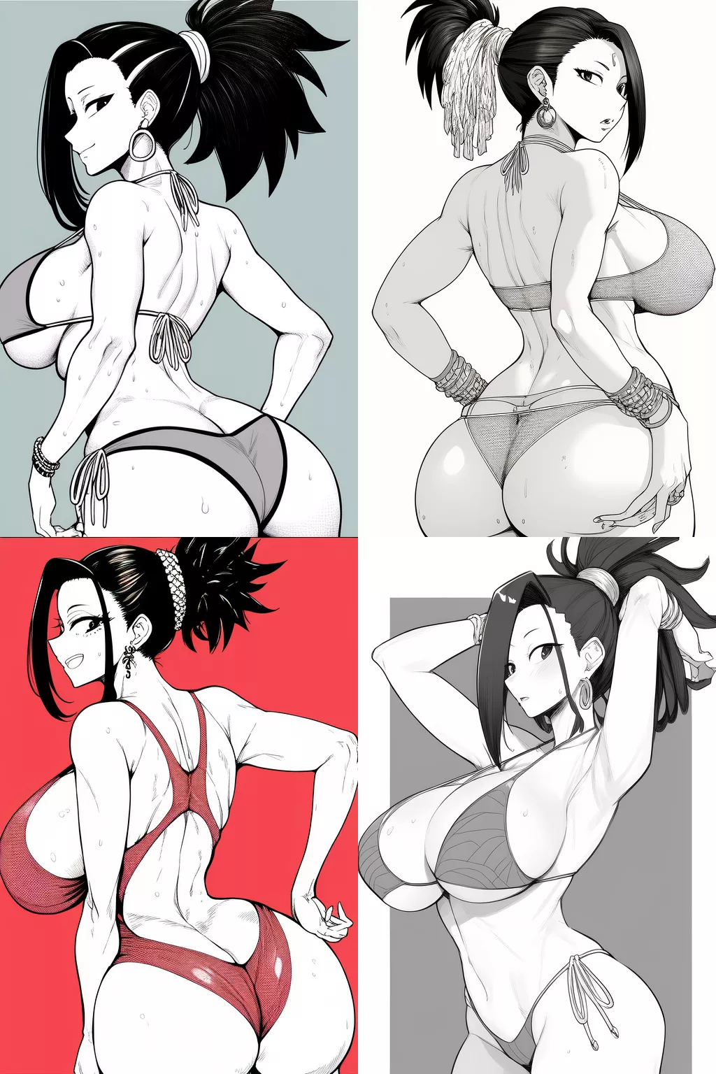 AI Generated Tiddies MHA Momo Yaoyorozu (using Midjourney)