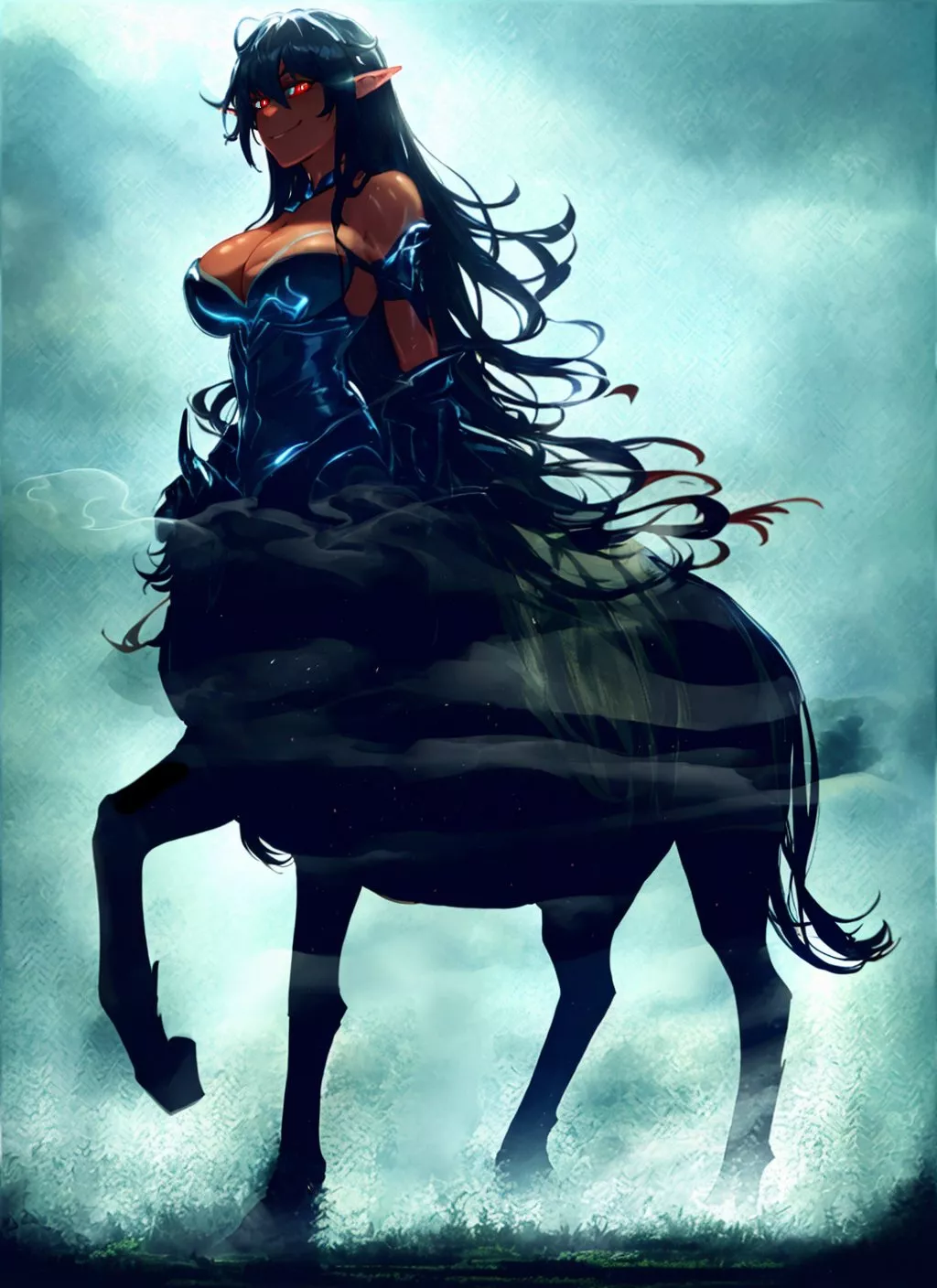 An ominous shape appears in the mist