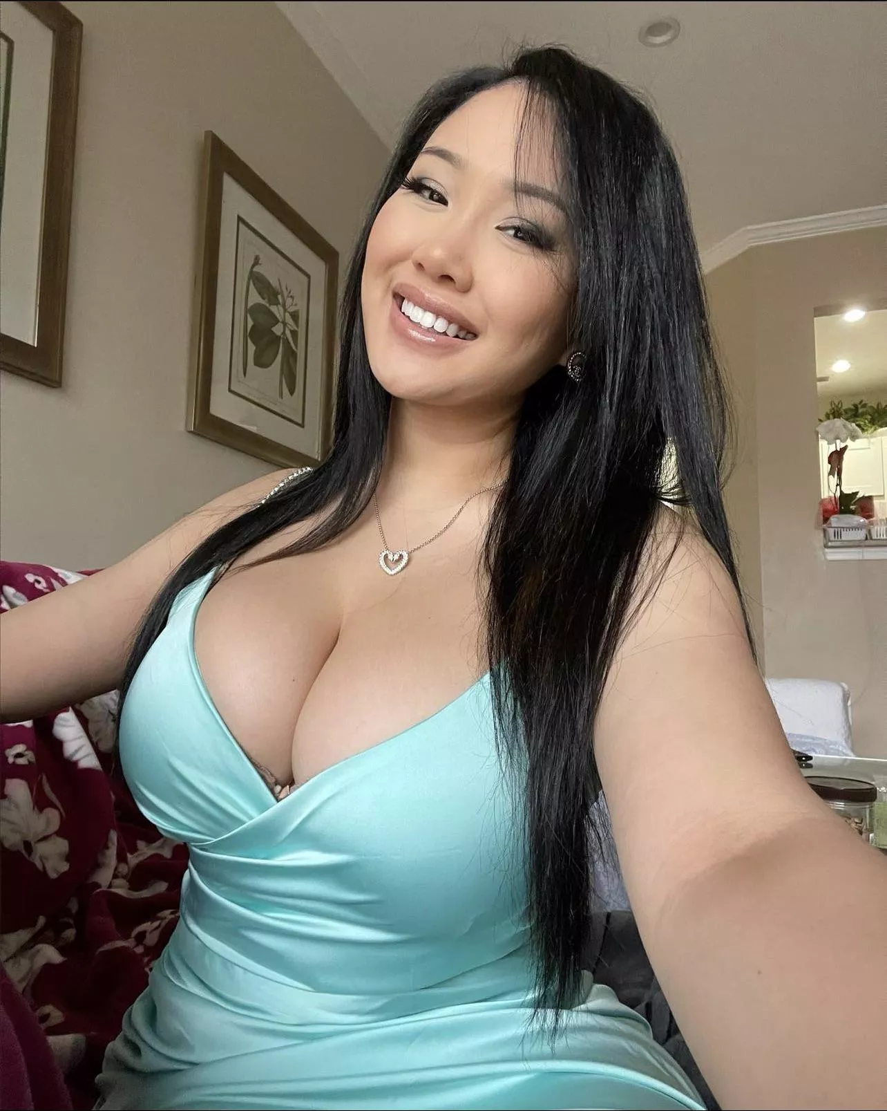 Busty in Aqua