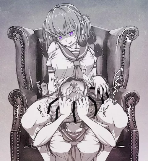 Choking her with a fat cock