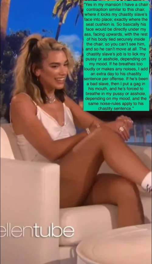 Dua’s chair contraption.