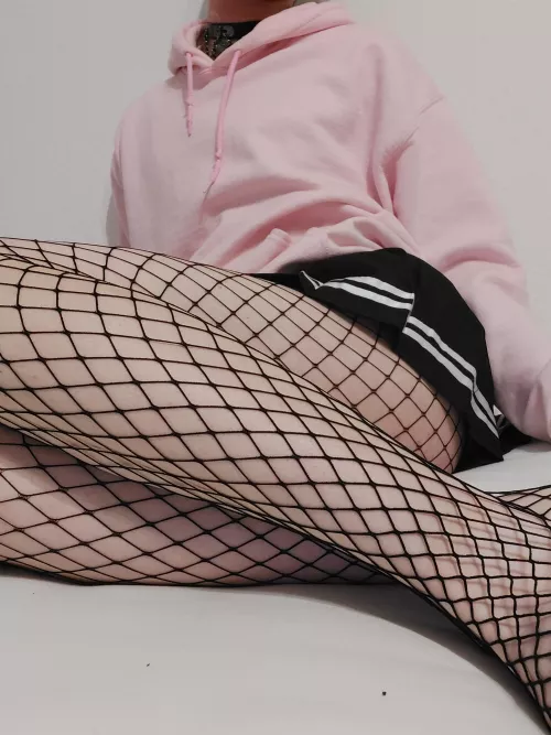 Fishnets arrived just in time for femboy friday :3 hope you like it :)