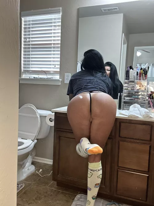 Just missing some handprints on these cheeks