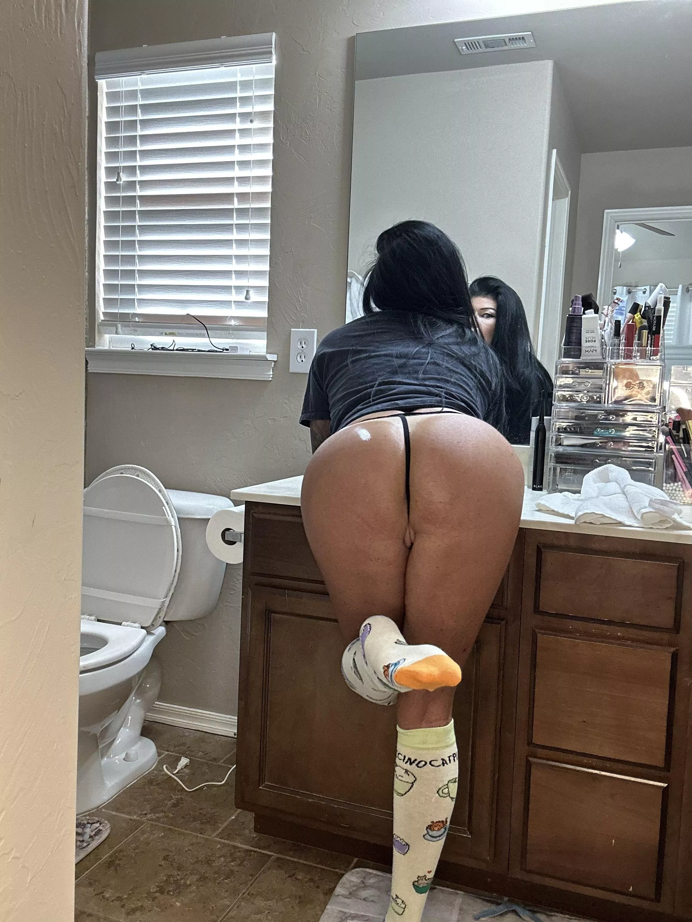 Just missing some handprints on these cheeks