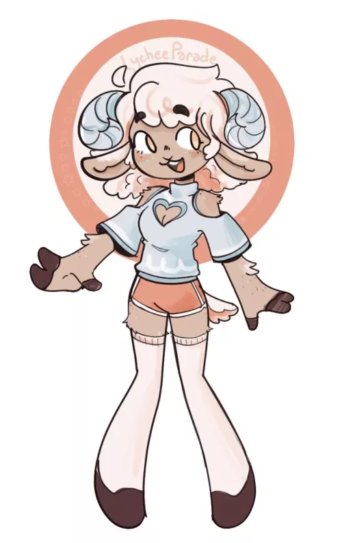 Made my first furry OC!! (art by me :3c)