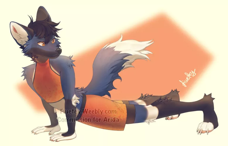 Manes need to stay limber, for Arida on Twitter, by fiuefey (me!)