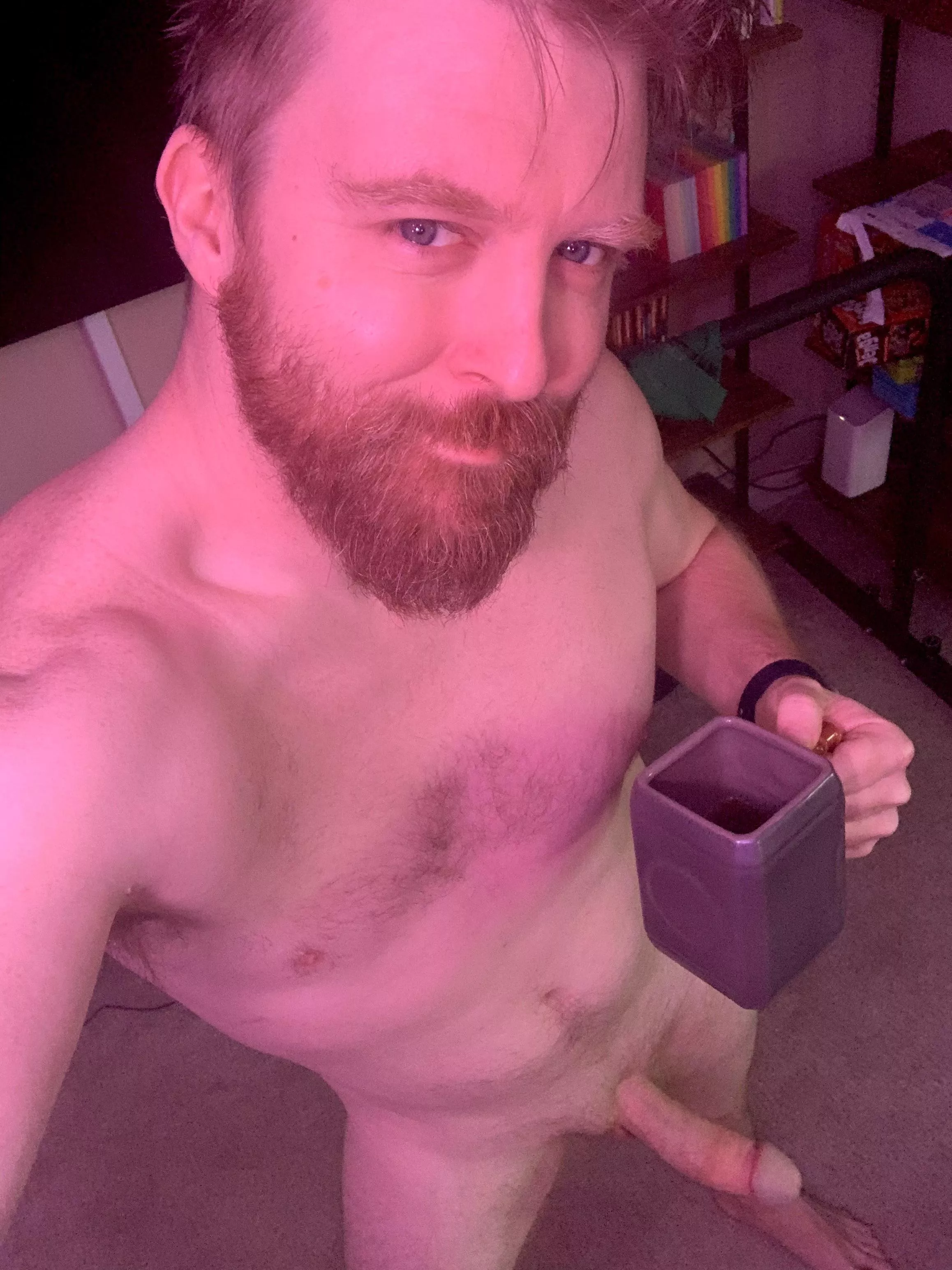 Mugging for the camera