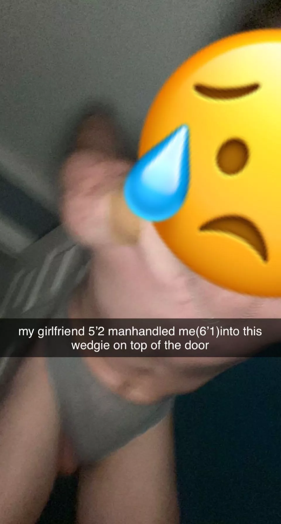 my girlfriend said i have to post this on snap or else she’s gonna do it to me at school( i’m in her underwear)