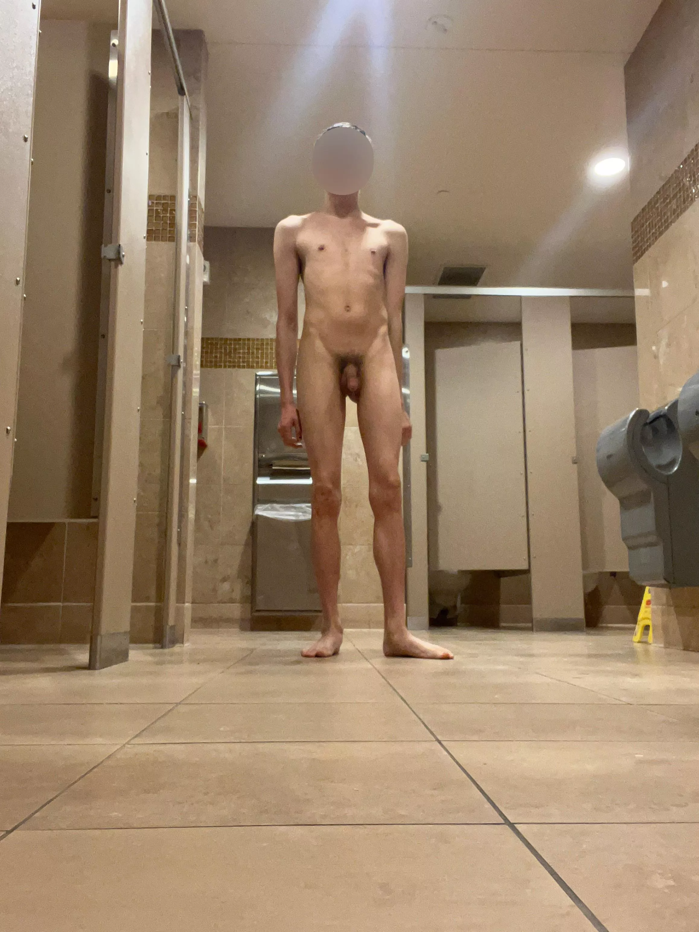 naked in the bathroom