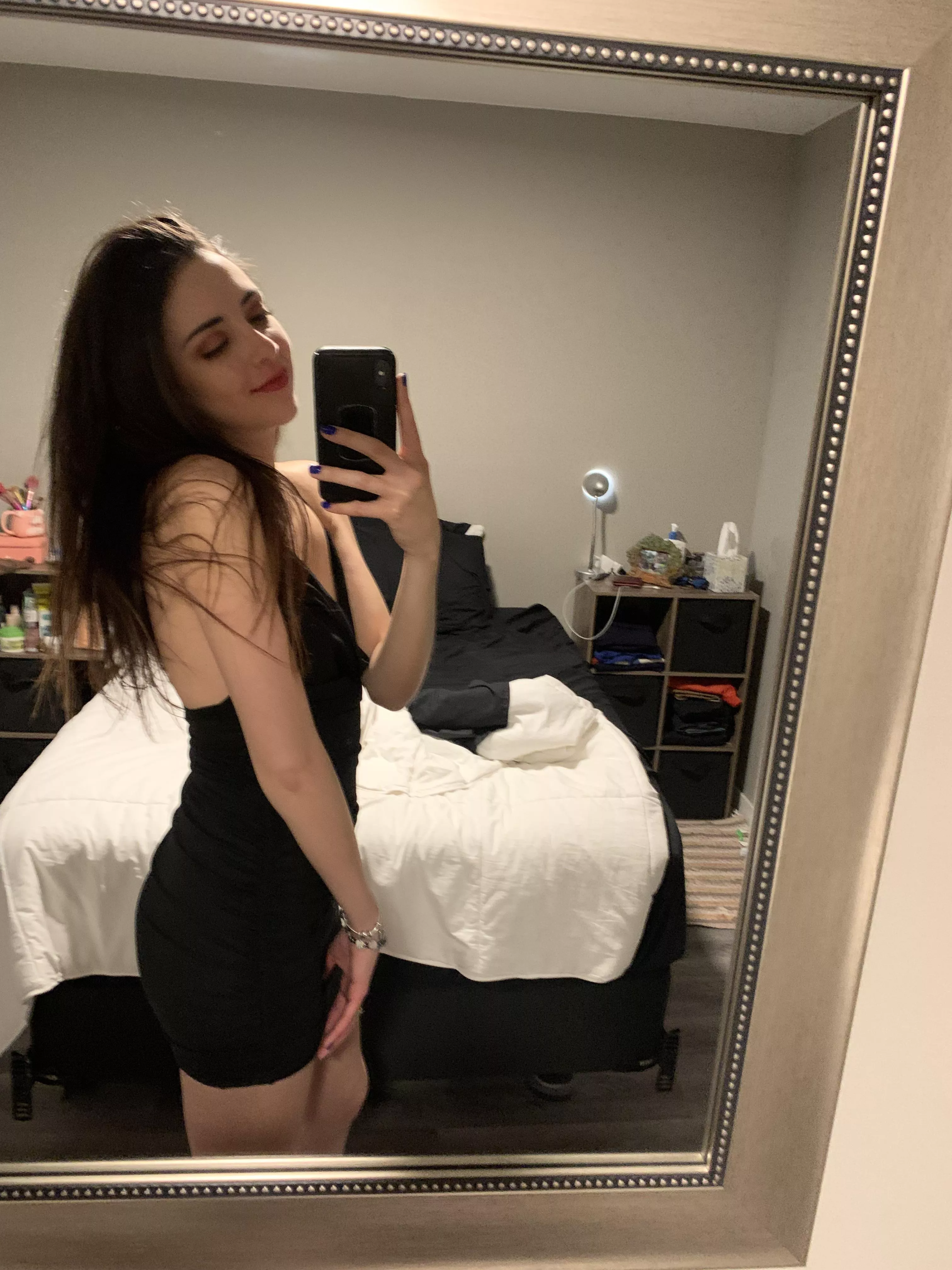 Ready to sleep after a night out without hubby ! Guess what I did ?