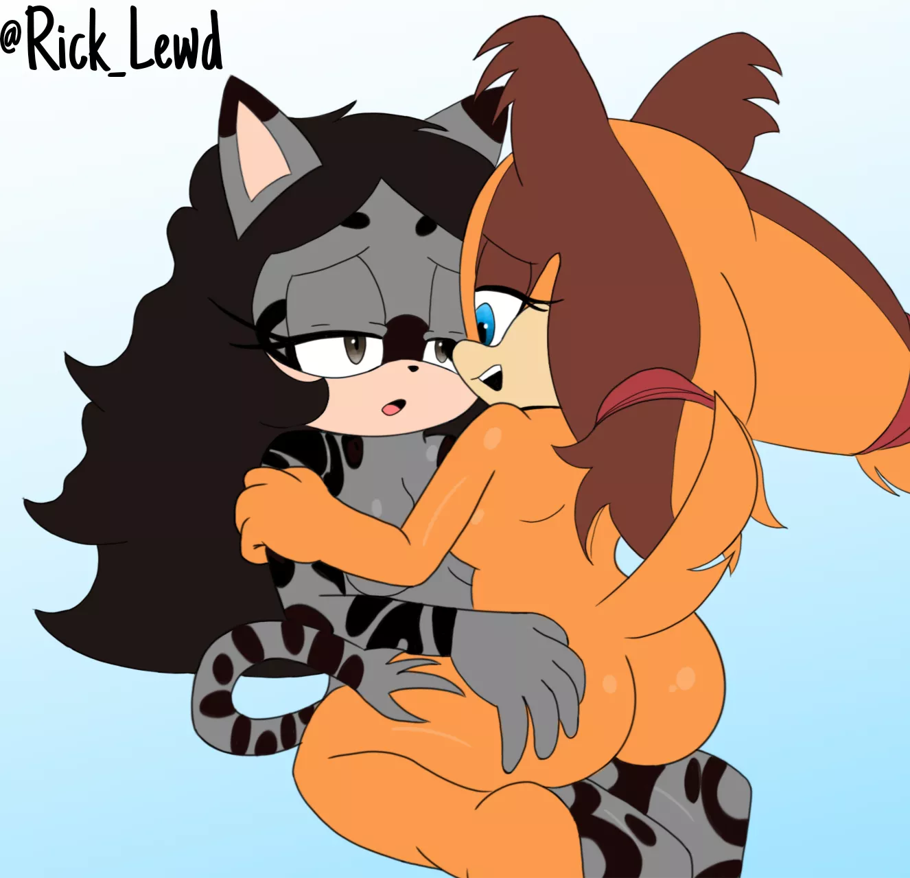 Sticks and OC commission by me (Rick_Lewd)