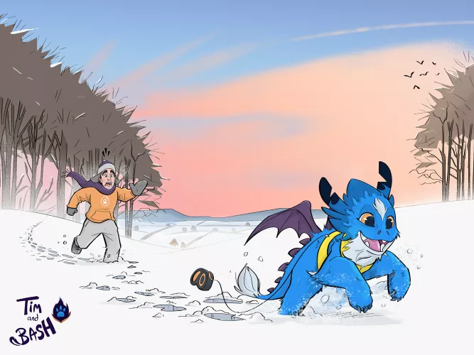 Taking my dragon for a walk... 🤣