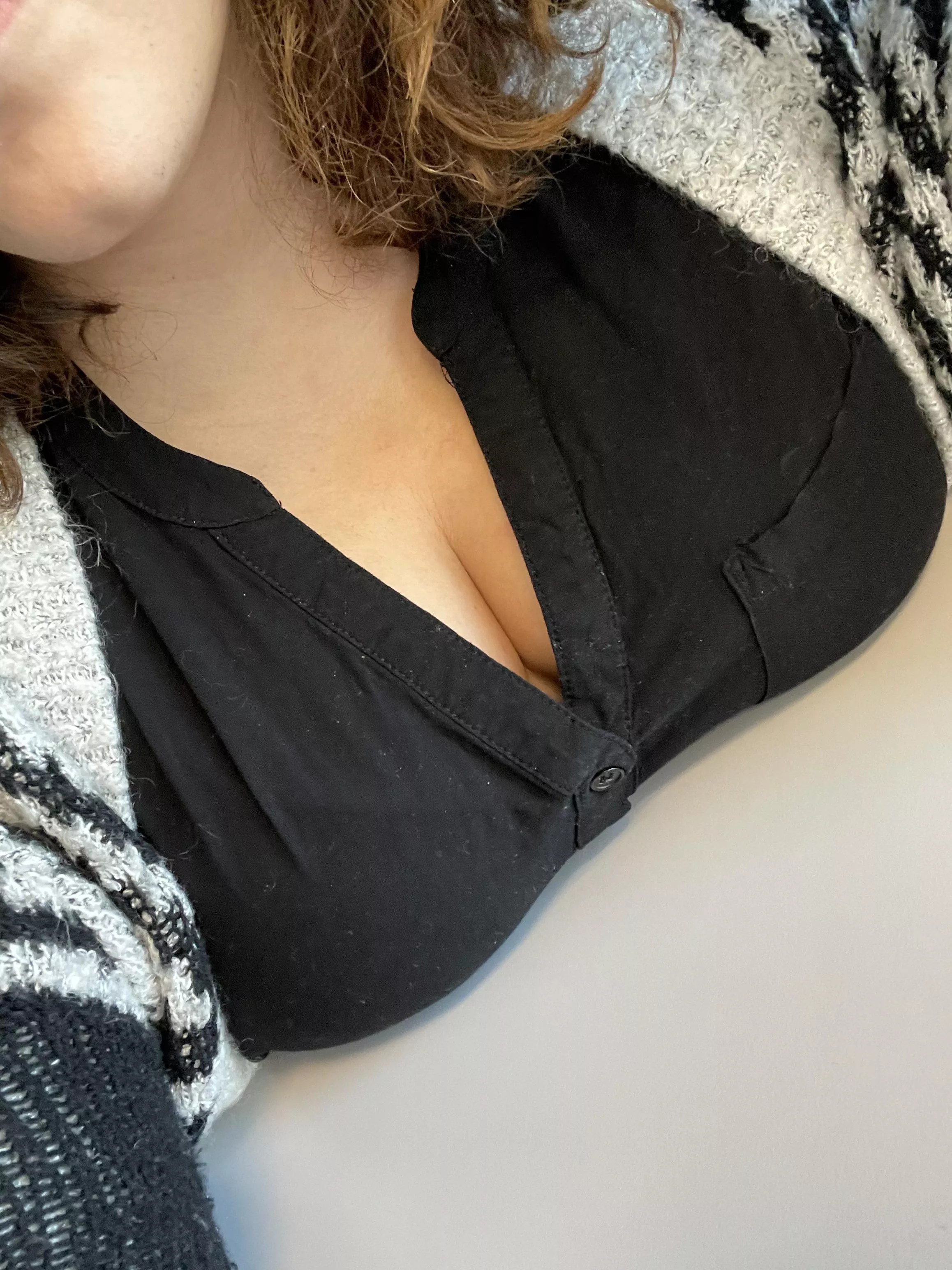 TGIF. Too much cleavage for a Friday?