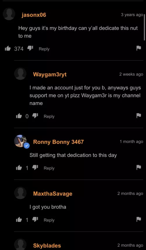 There’s more comments but I didn’t want to screenshot all of them