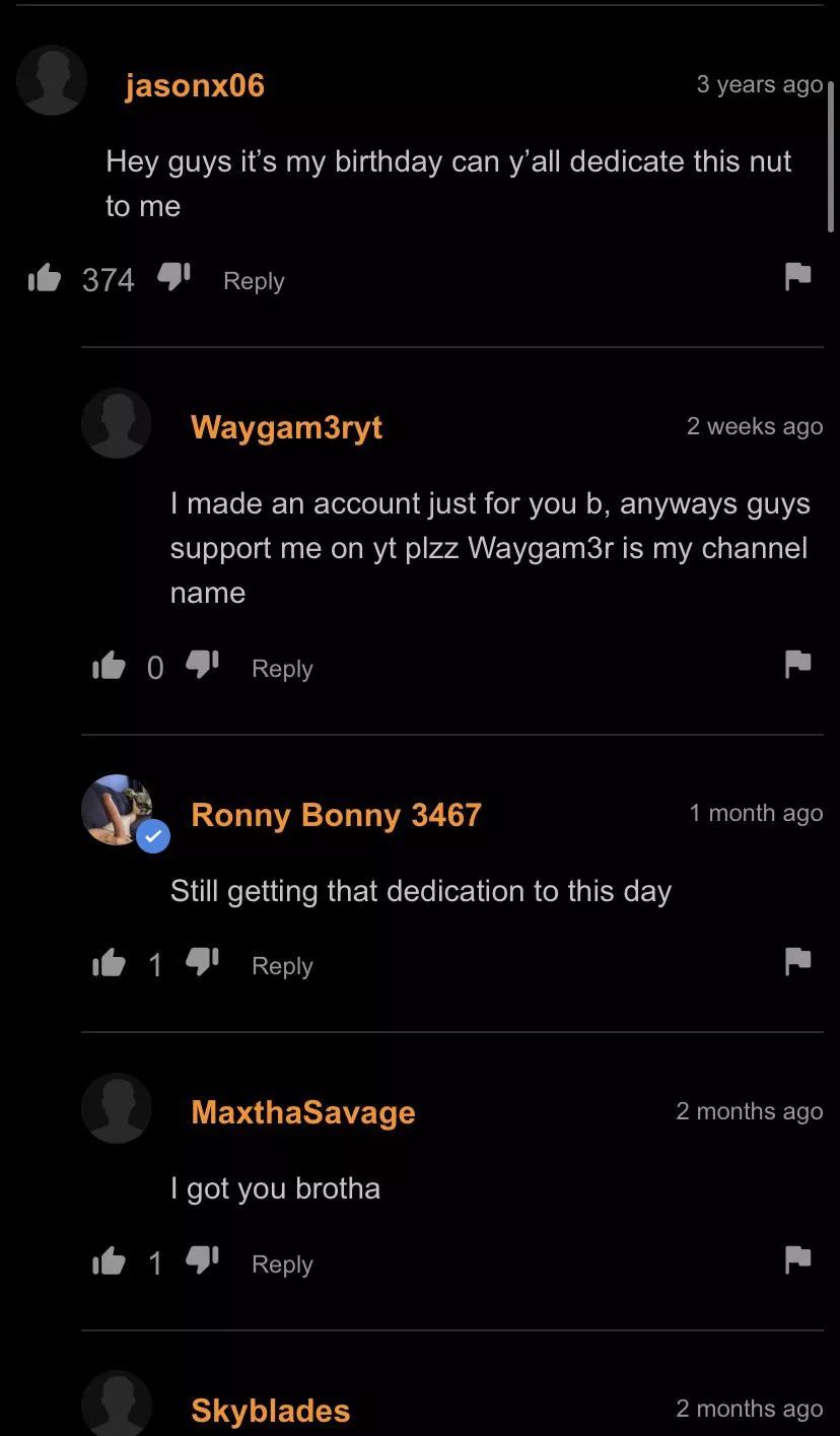 There’s more comments but I didn’t want to screenshot all of them