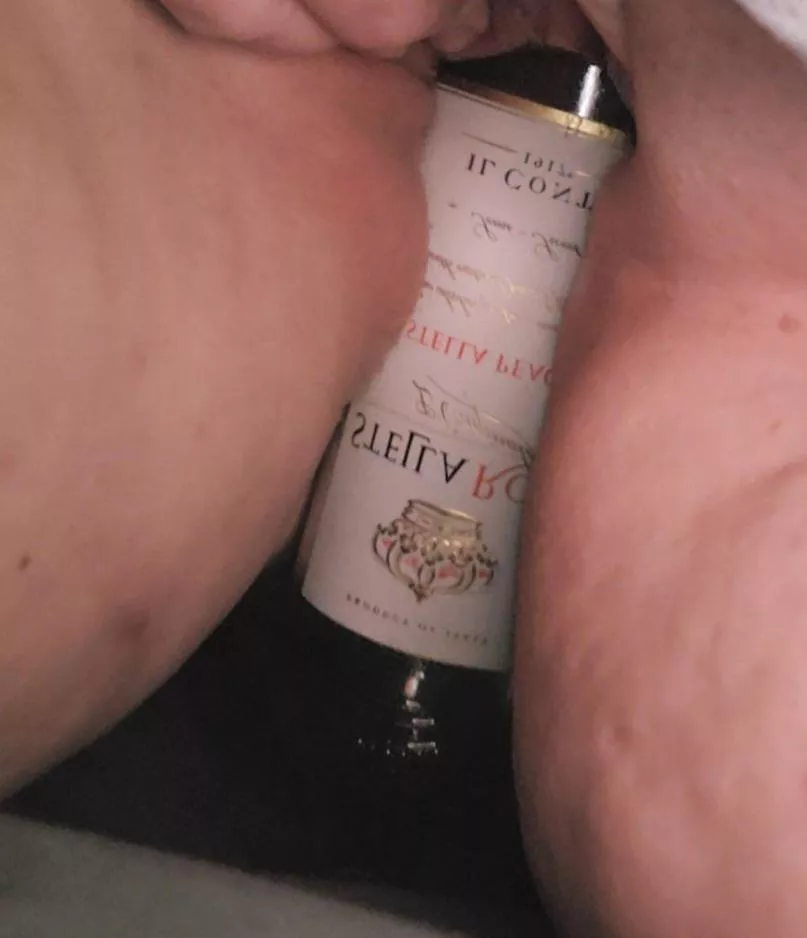 this wine bottle definitely hurt 🙃