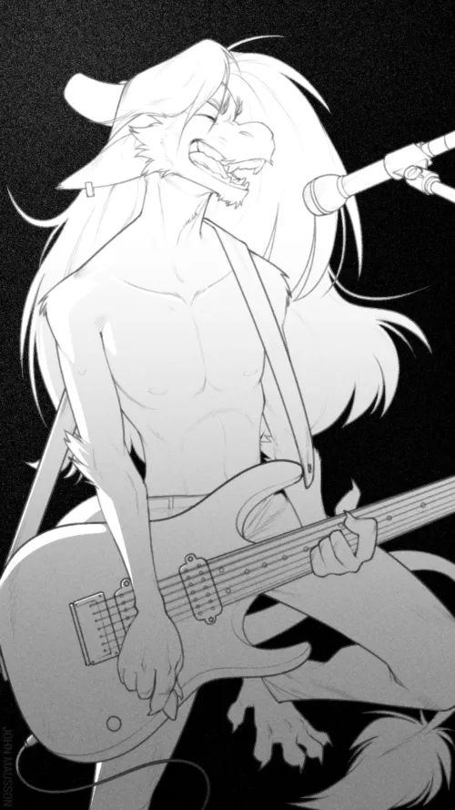 What's the song? 🎤🐲🎸 (my art)