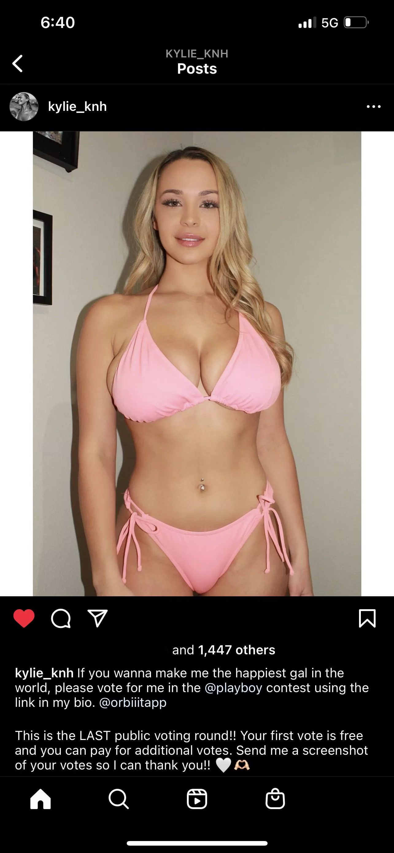 Would you vote to see her in playboy?