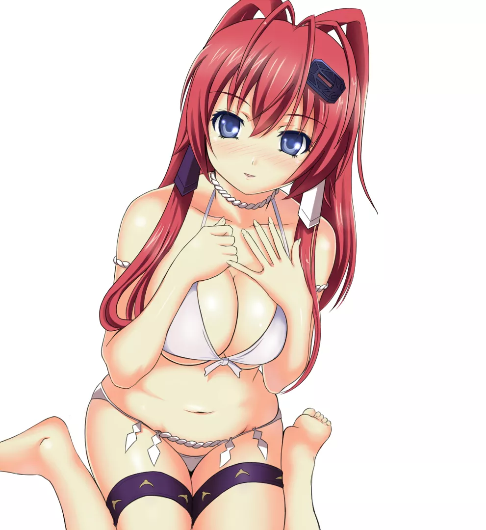 Yagyuu Juubei in White Bikini [Hyakka Ryouran]