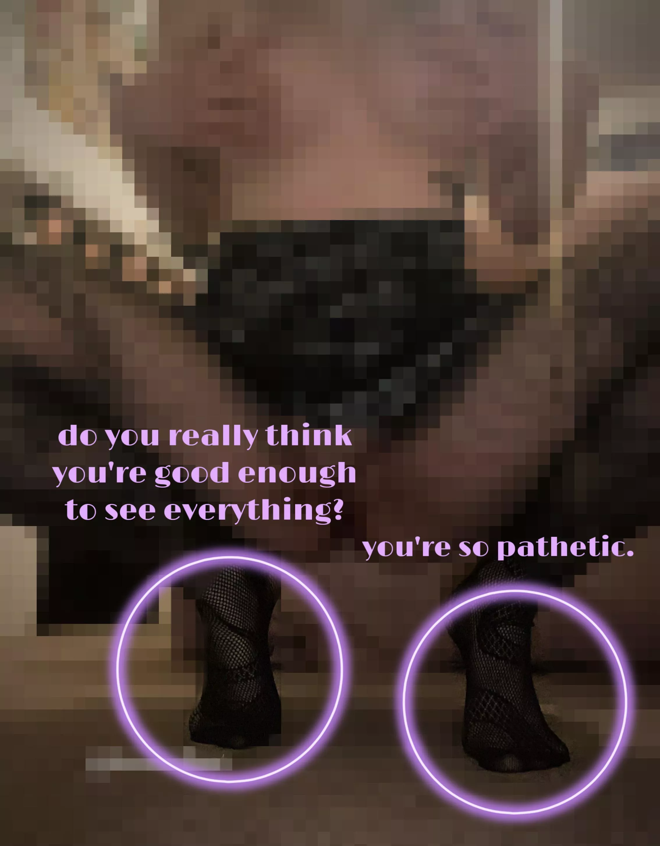 you thought I’d let you see more? cry about it loser. [domme] [oc]