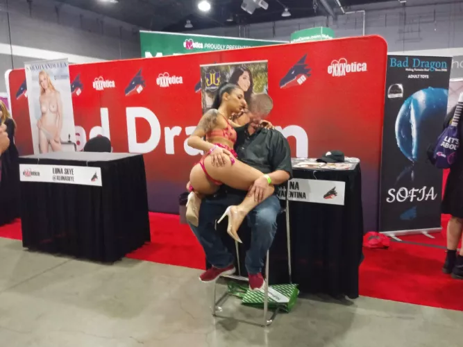 2019 Flashback when Gina Valentina rubbed her tiny, tight goddamn Body all over me at Exxxotica 2019.