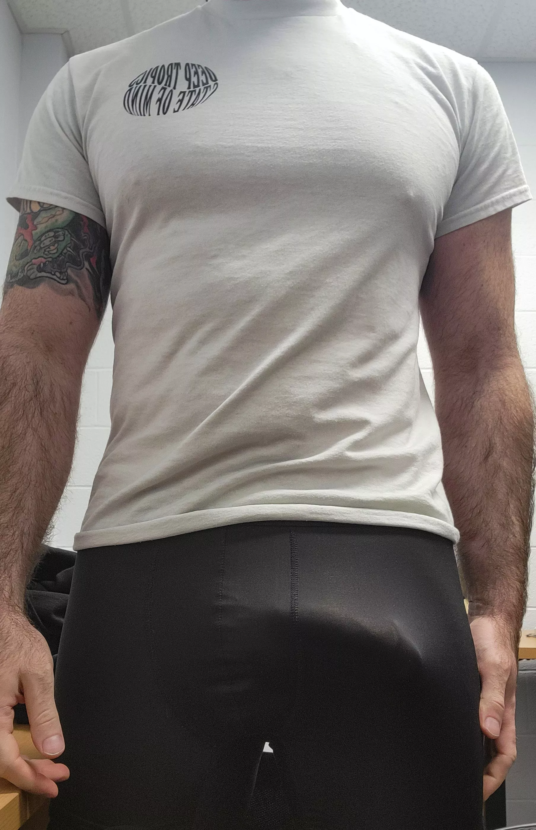 At work so early I'm still rocking my morning wood