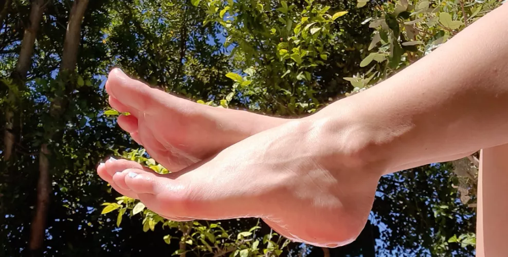 Come lick them gently, I am ticklish xx