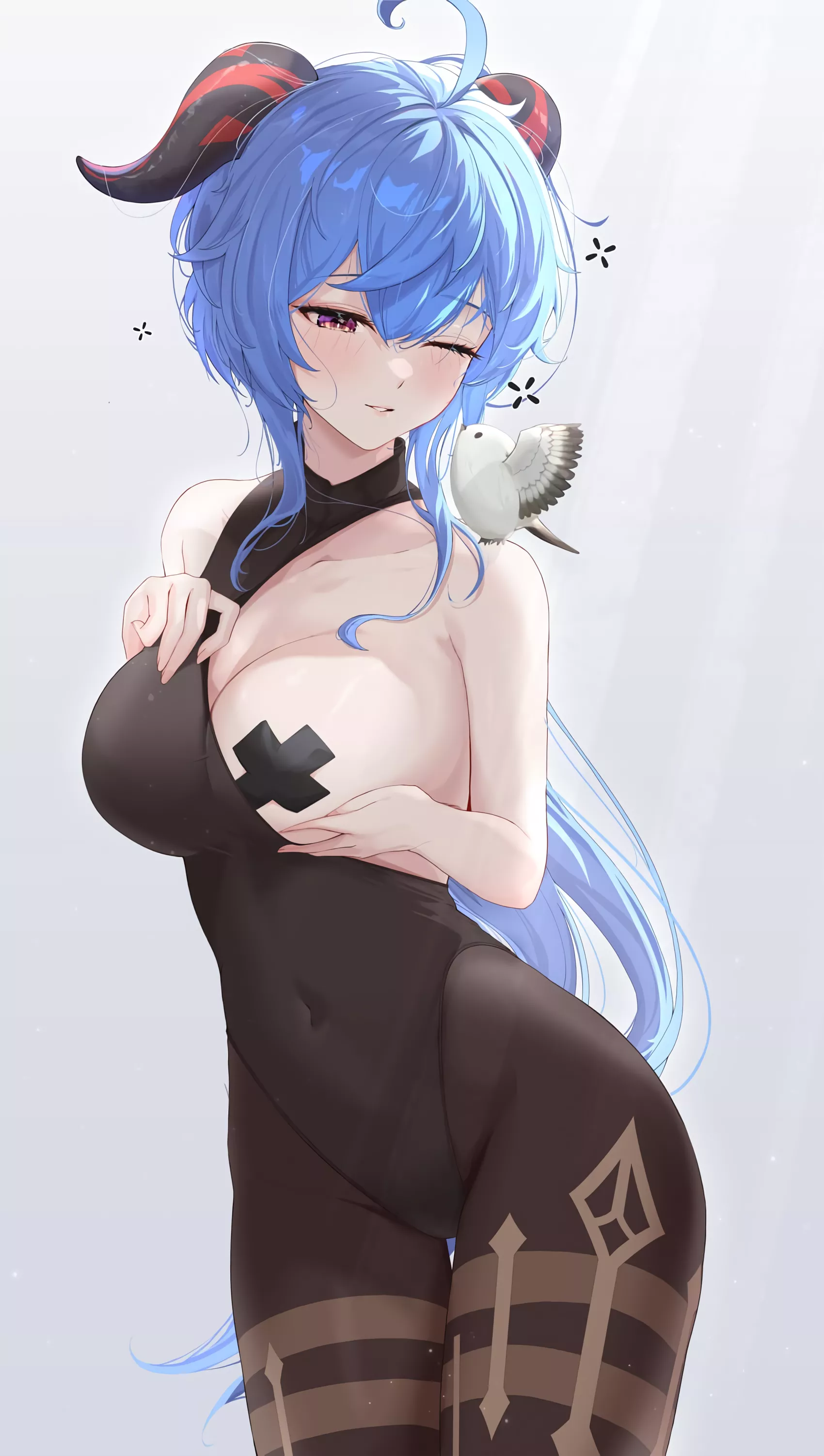 Ganyu in pasties and bird (GwanE_GE) [Genshin Impact]