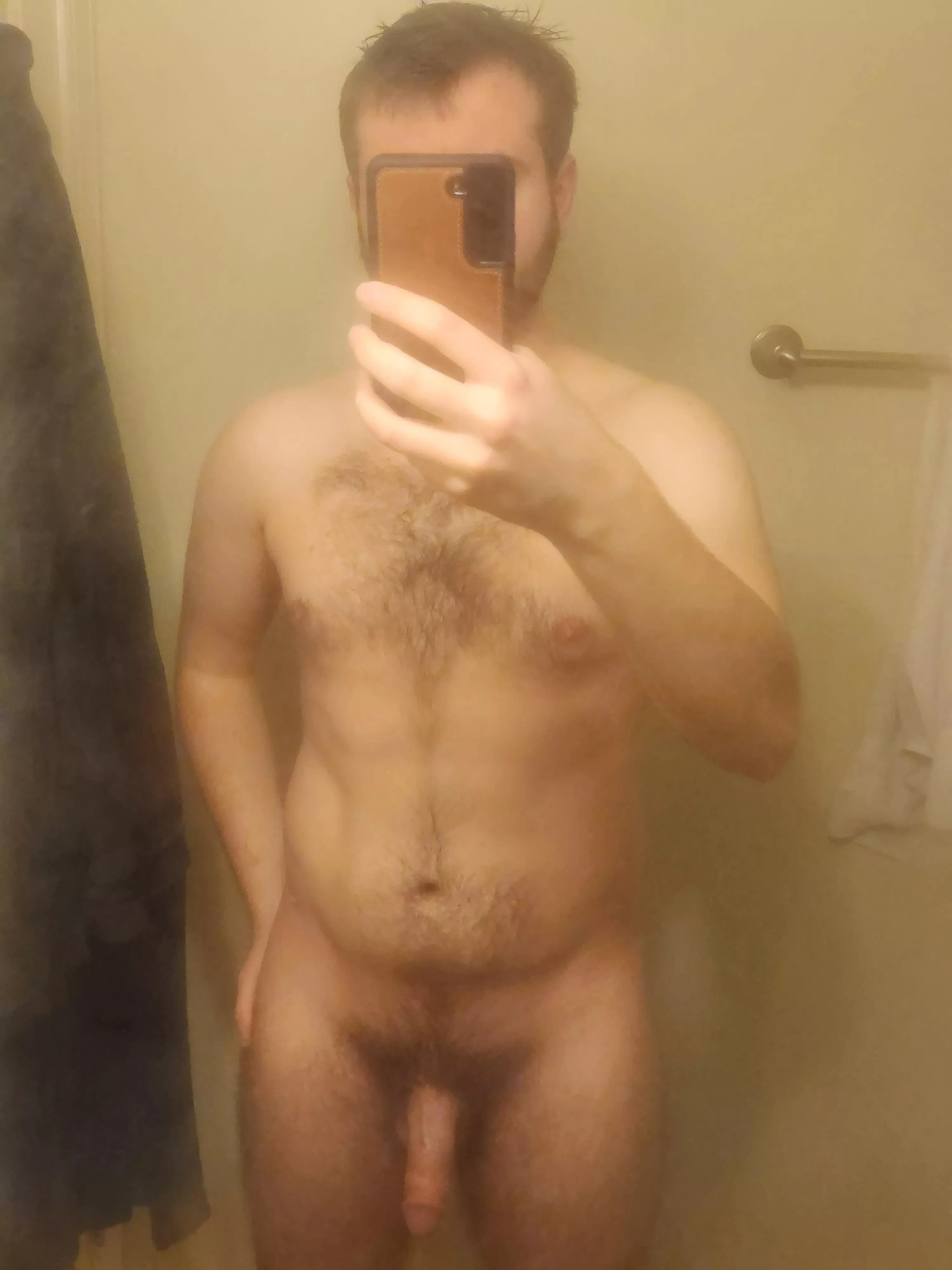 Got a little chubbed up in the shower.