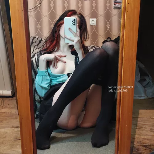 I love wearing a skirt at home