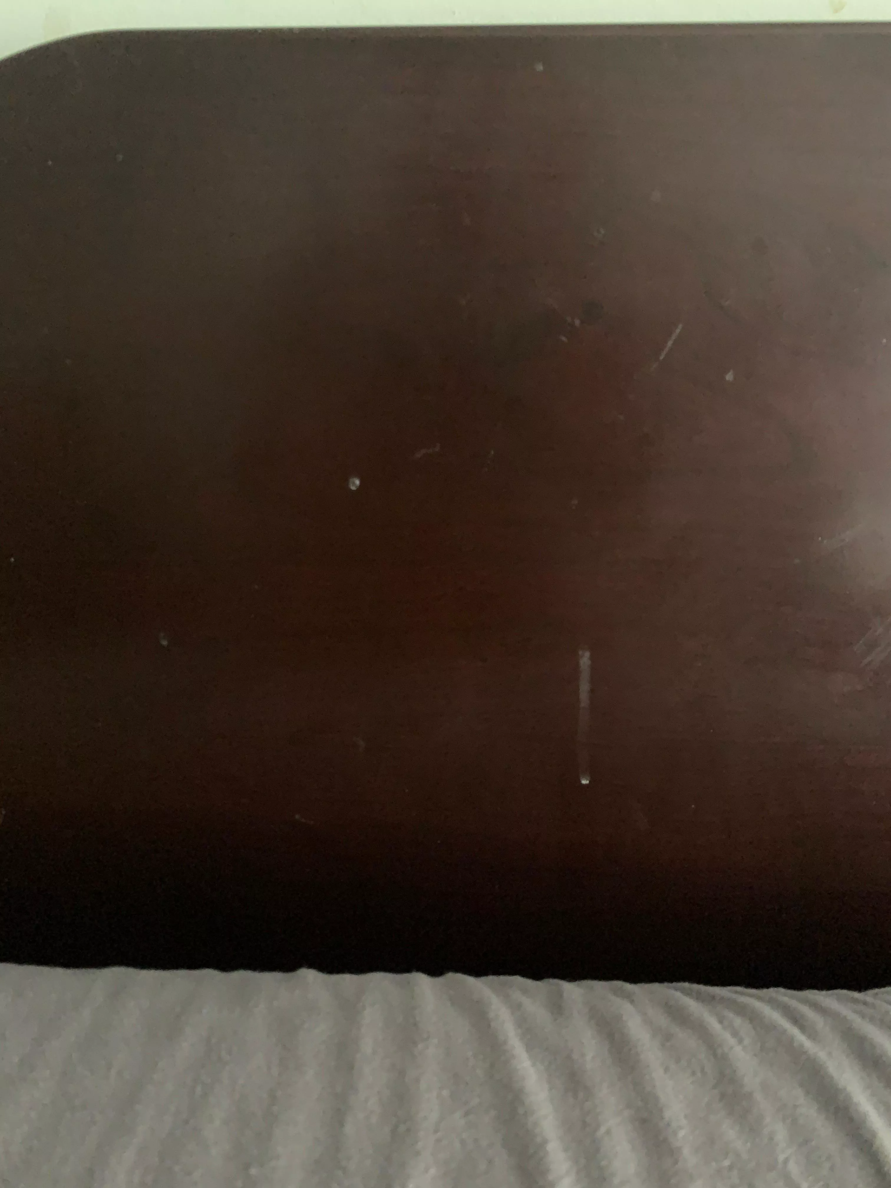 I overshot last night and hit my headboard. The first shot landed on my forehead, I didn’t know until I got up this morning that it hit the headboard of my head, too.