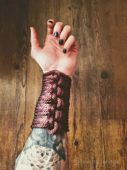 I really love the sense of power and confidence that comes with wearing a gauntlet