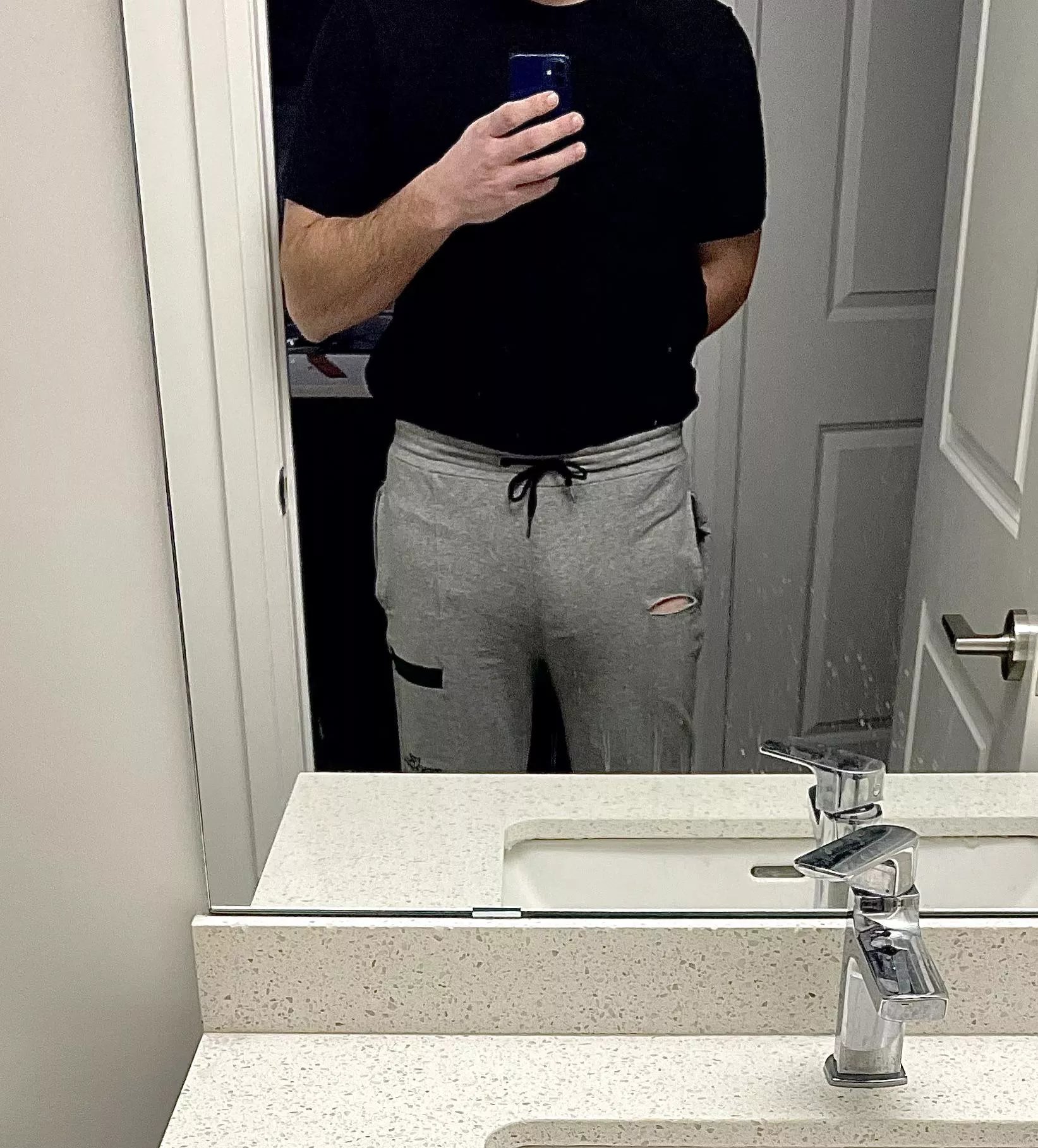 Is it too obvious when I tuck my shirt in?