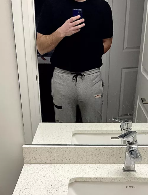 Is it too obvious when I tuck my shirt in?