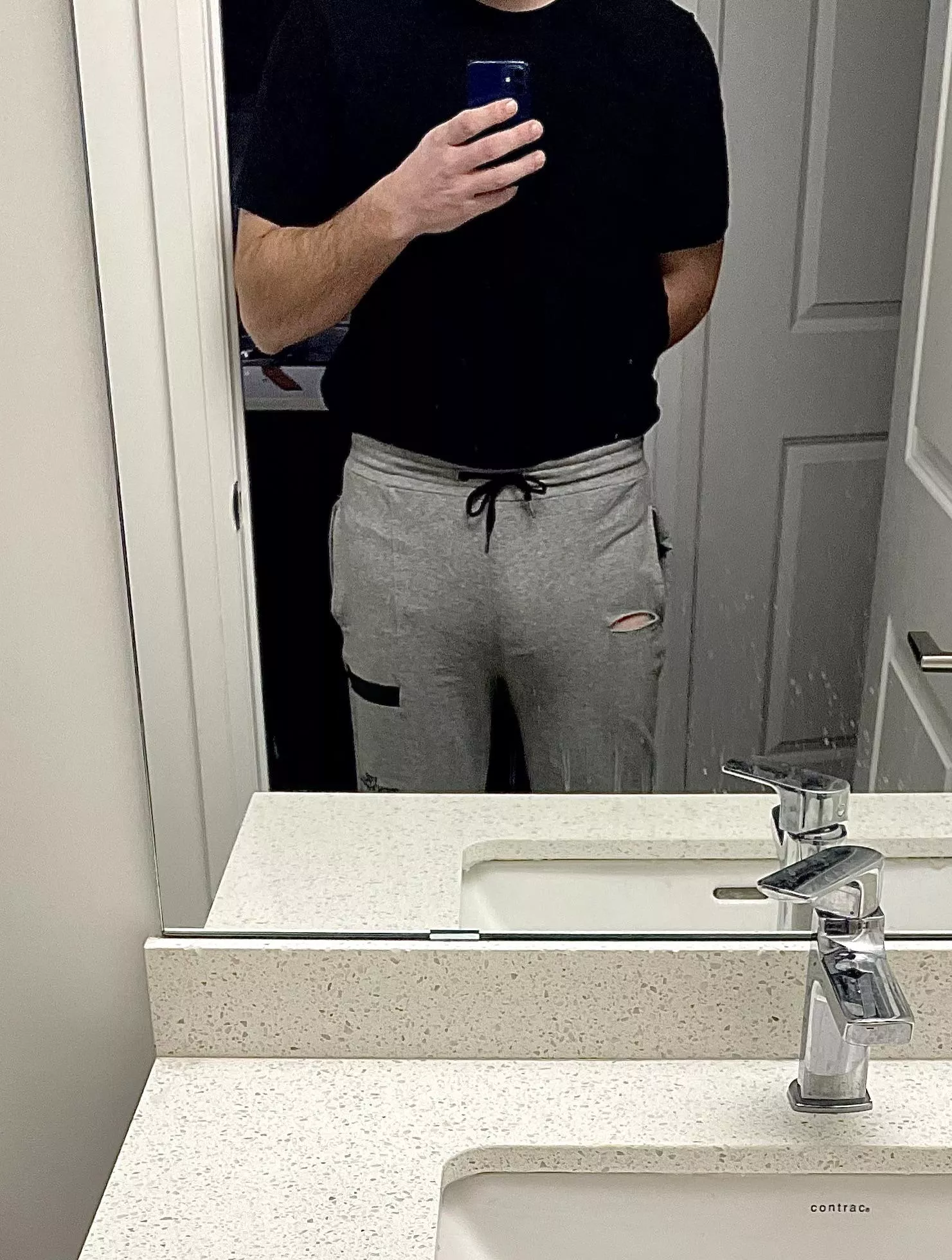 Is it too obvious when I tuck my shirt in?