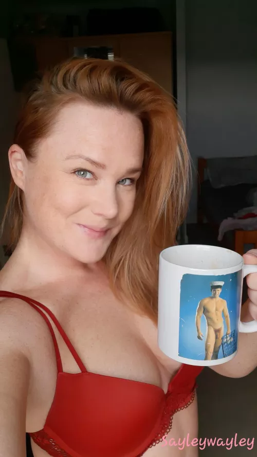 It's been a coffee kinda day, with a little help from my naked friend