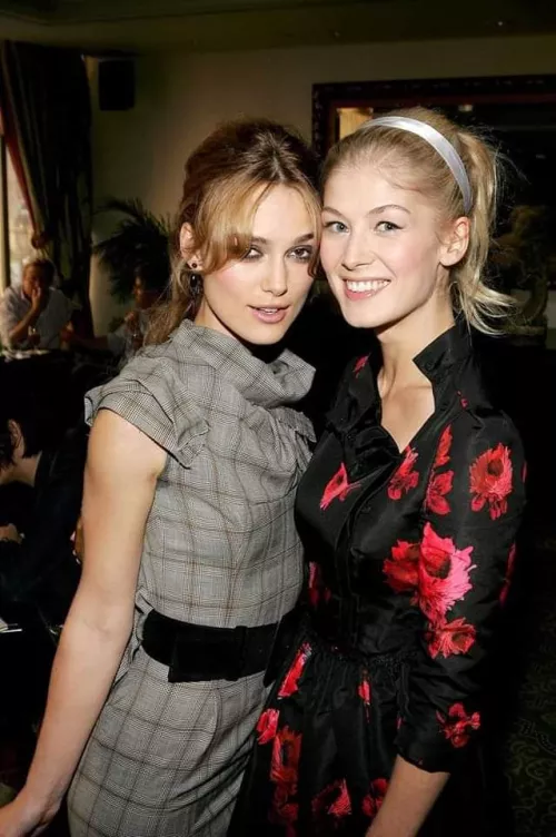 Keira Knightley and Rosamund Pike