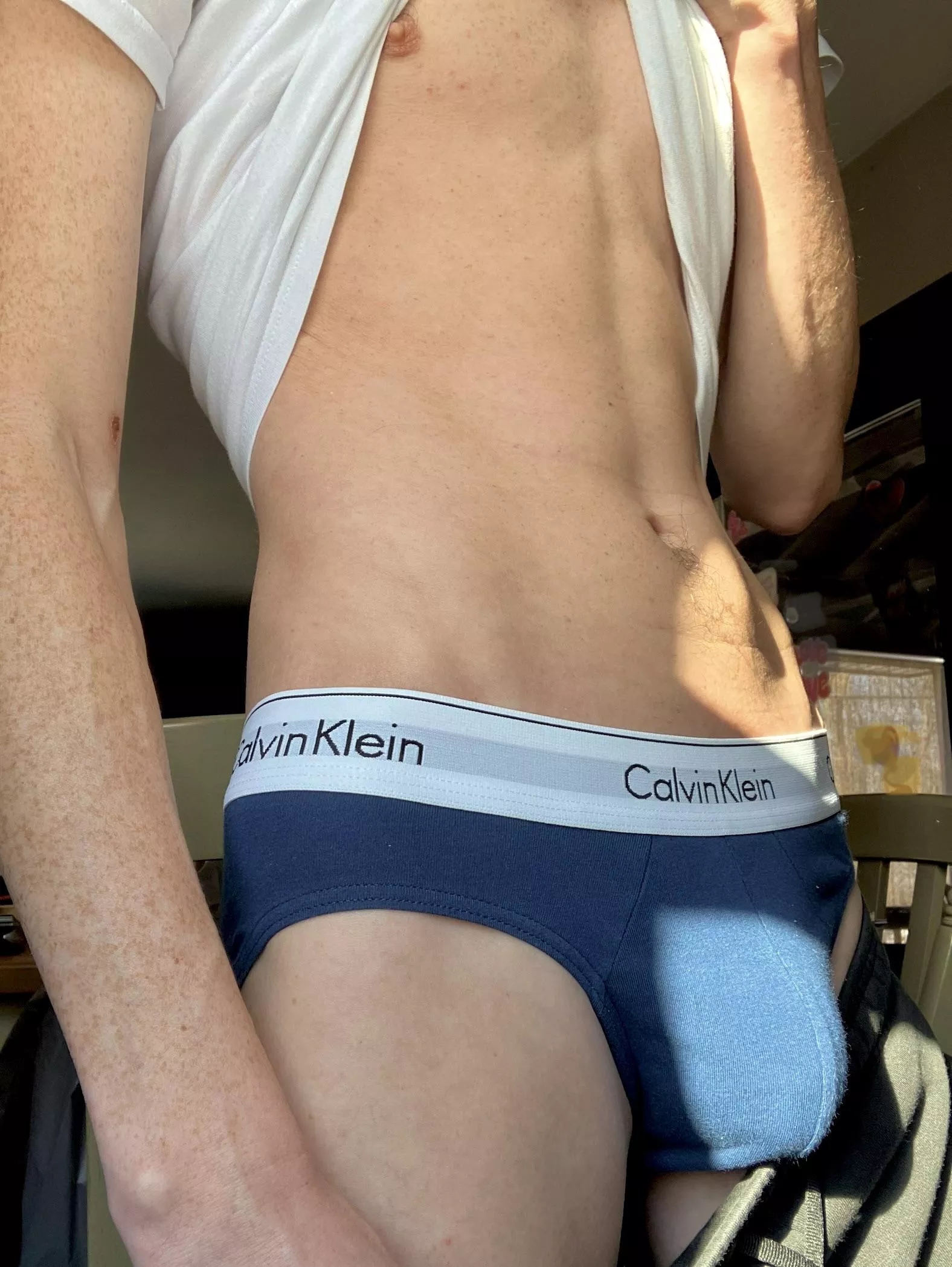 Morning sun through the window