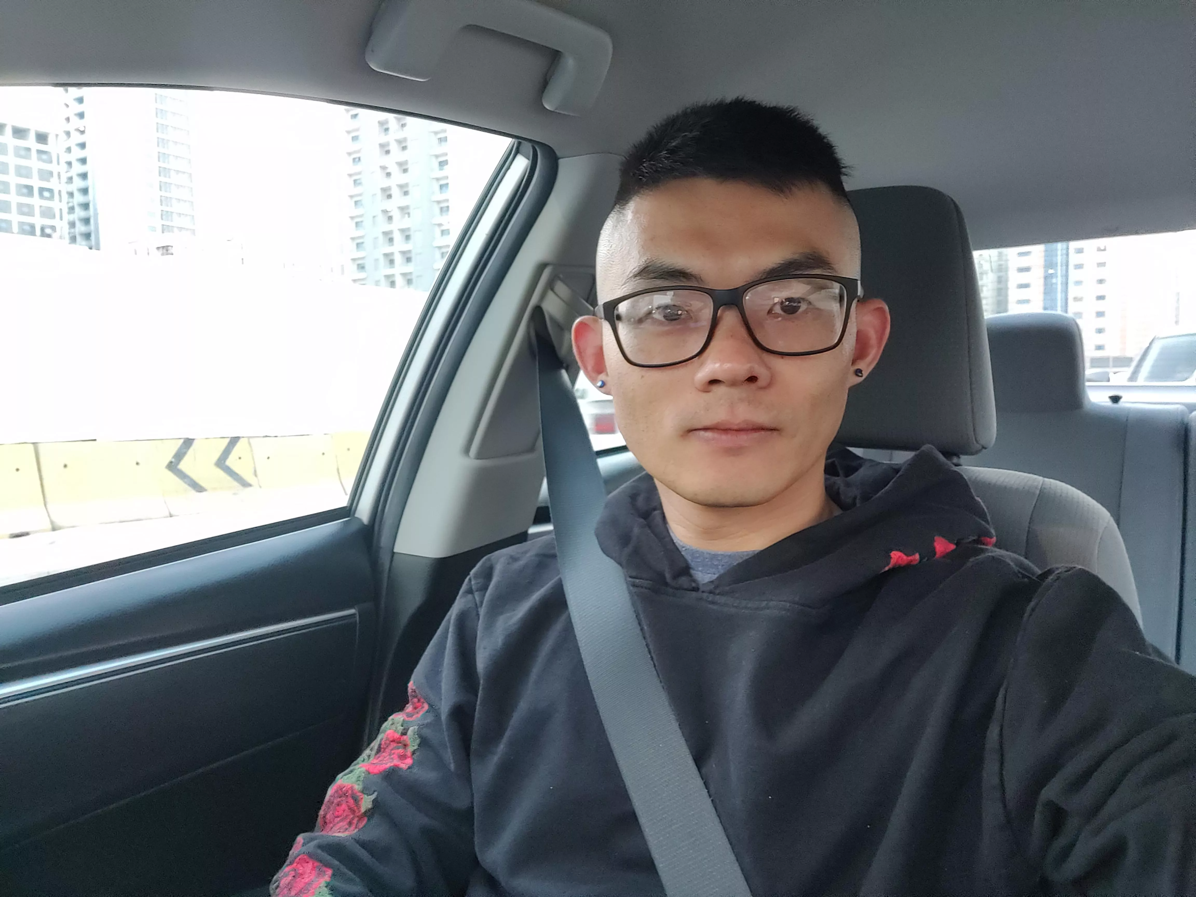 New Haircut. Dinner time with friends.