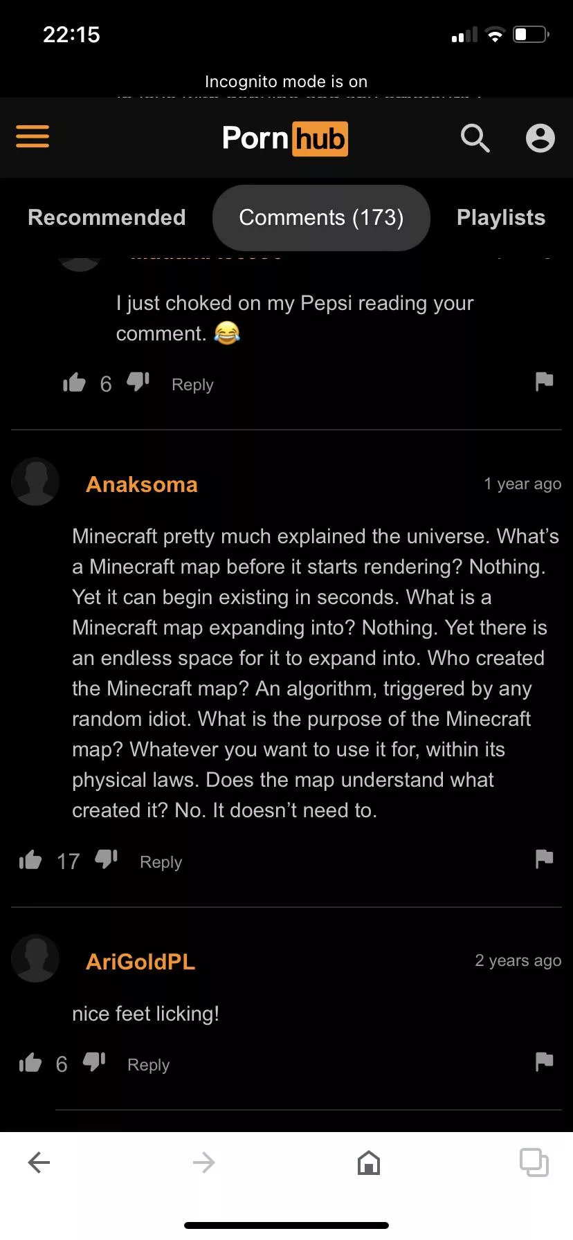 Nihilistic thoughts while ….feet