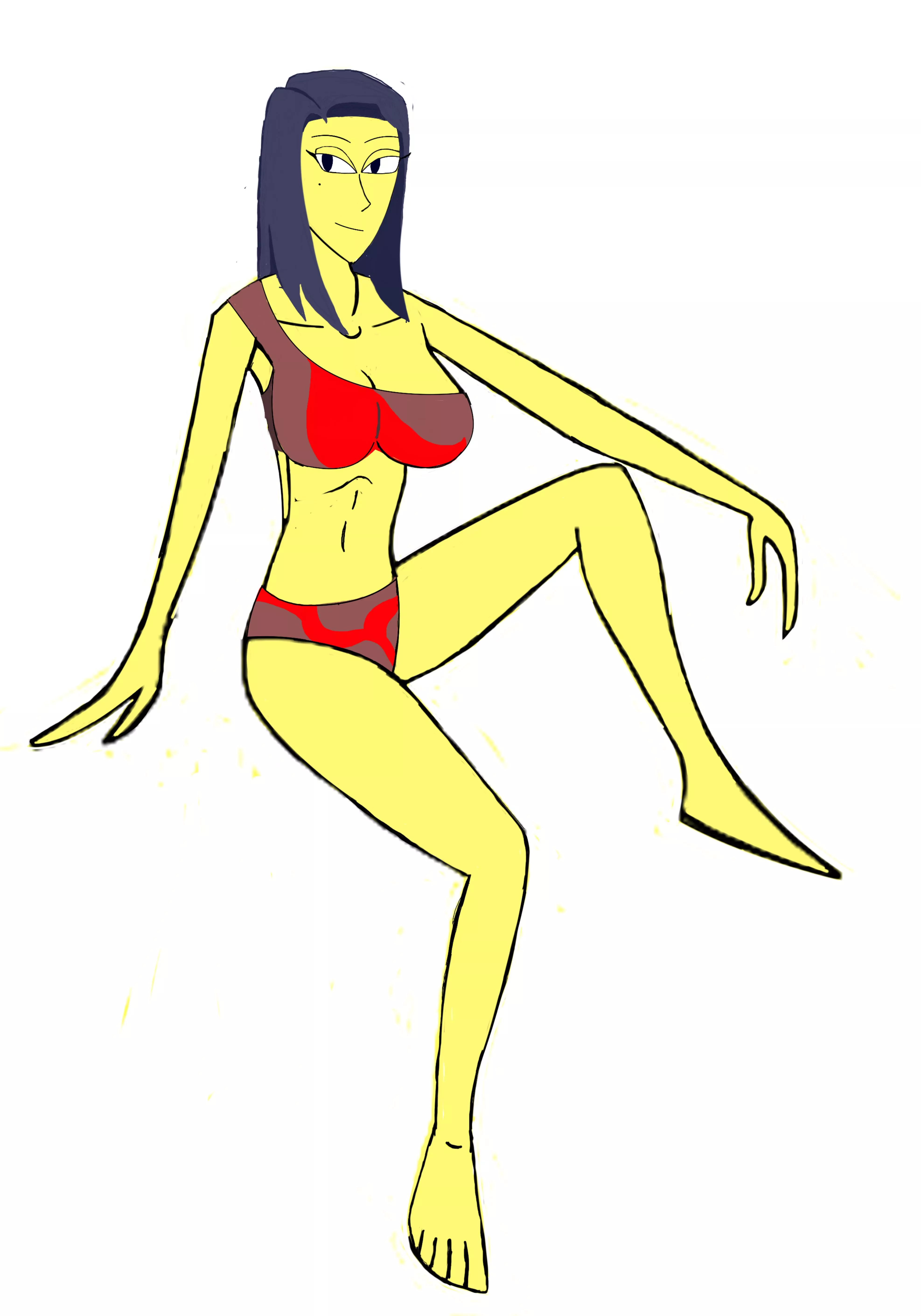 OC: Akari Hayashi in swimsuit by Crusader-Ramos