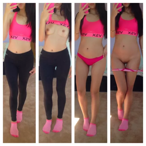 Only one thing always stays on, my socks😉😚