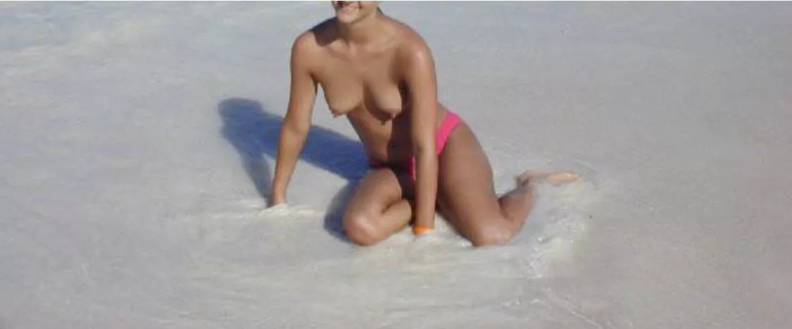 Playing in the waves