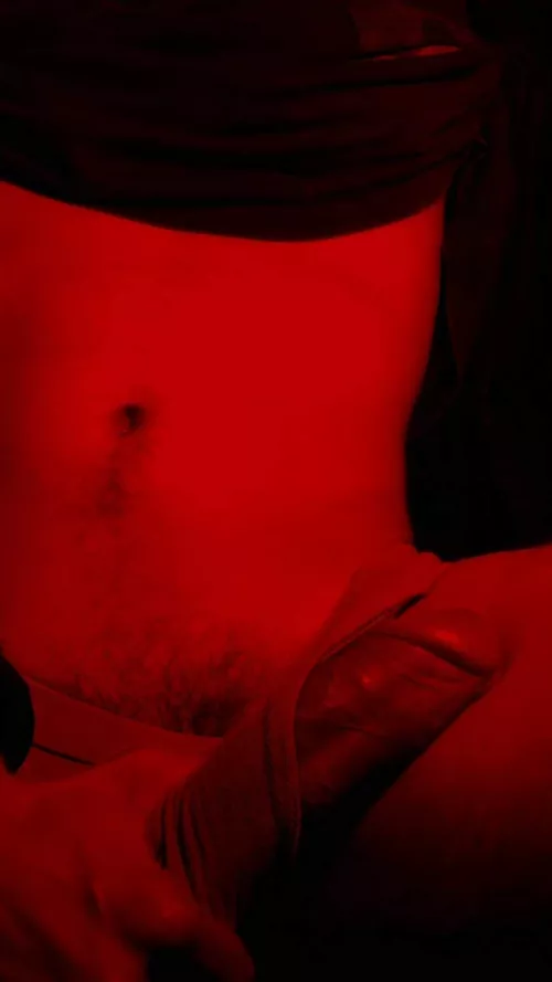 Red lights always makes everything hot