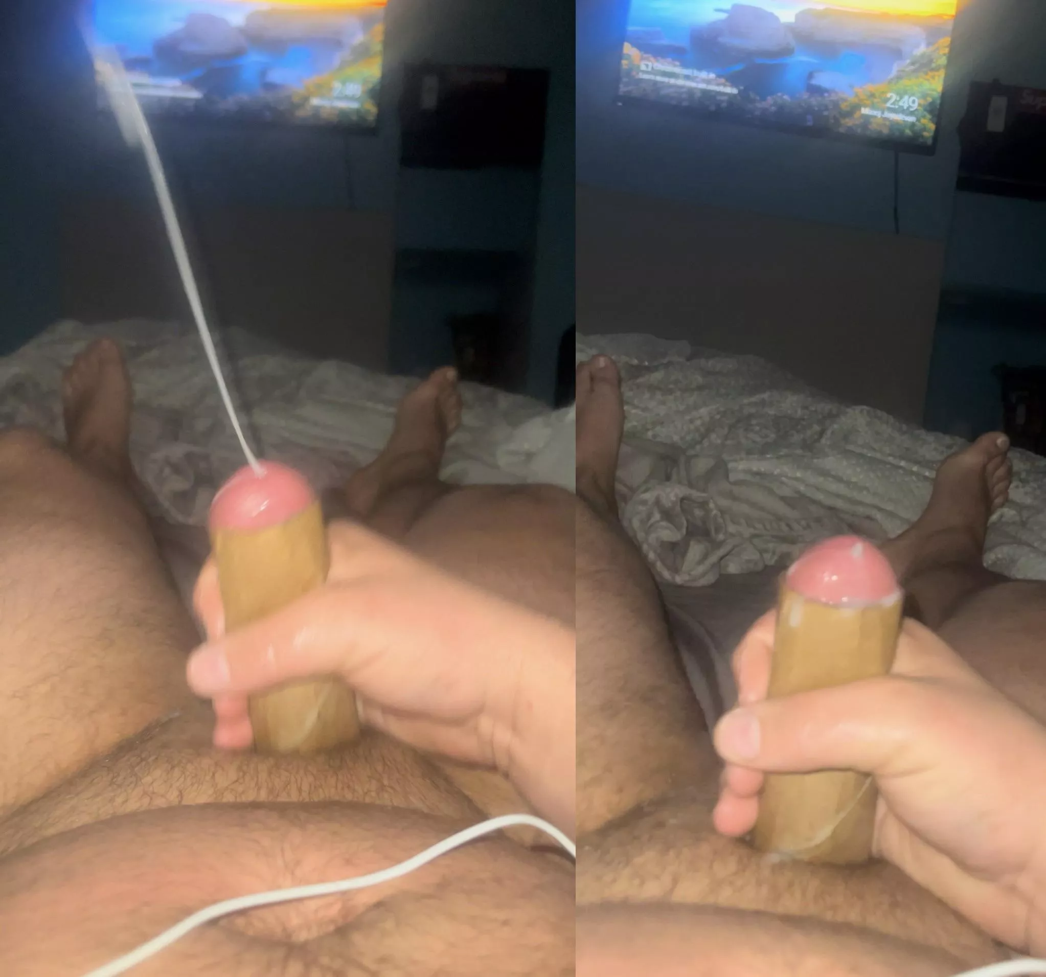 So hot seeing how much bigger some of you all are compared to the toilet paper roll. Made me explode. Upvote if you are bigger than me😈😅 (I’m 29)