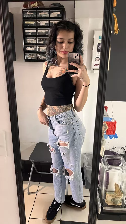 Something about this outfit hits different