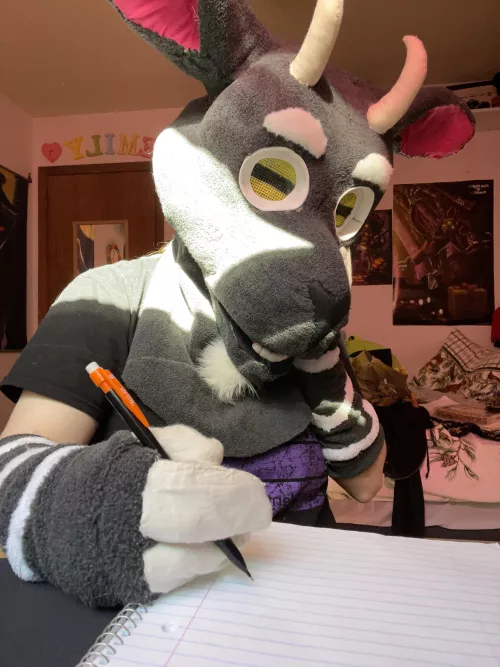Spending my fursuit friday on homework. What about everyone else?